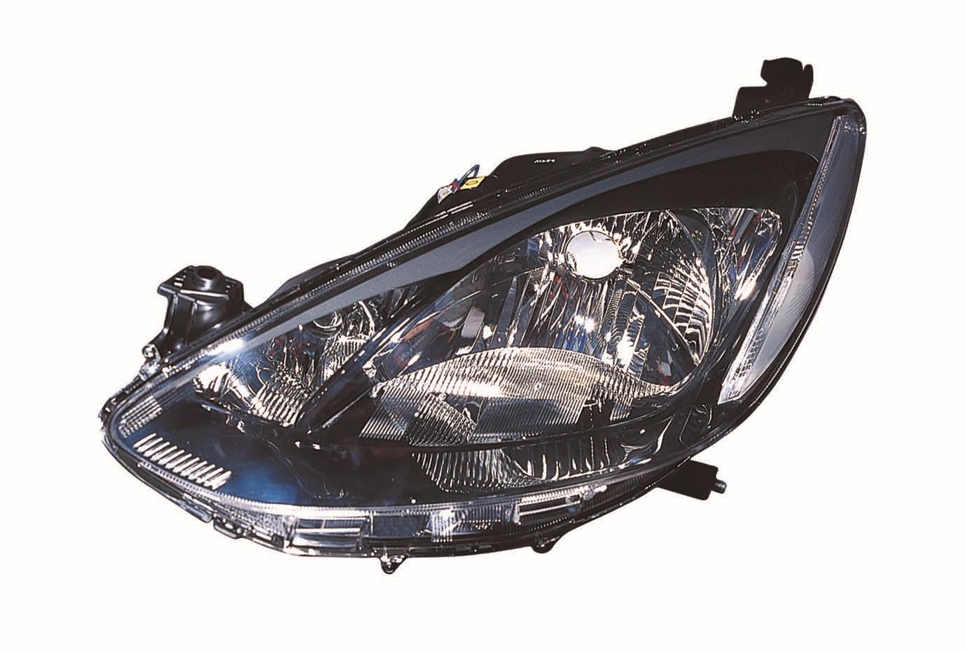 FARO IZQUIERDO ELECTRICO C/MOTOR INTERIOR NEGRO (H4/H4)