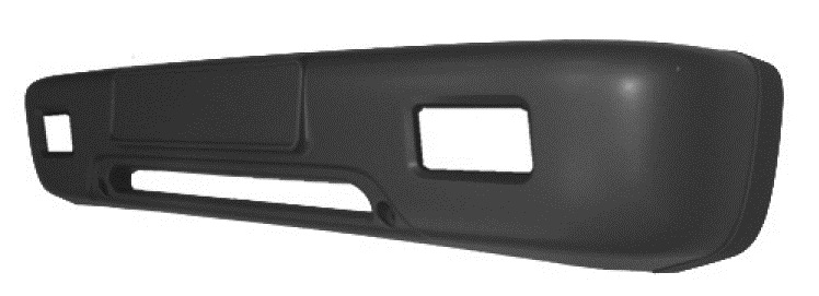 PARAGOLPES DELANTERO CON HUECOS ANTINIEBLA