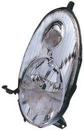 FARO DERECHO CON REGULACION ELECTRICA INTERIOR NEGRO