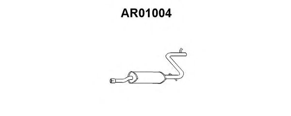 Tubo de Escape para ALFA ROMEO 33 1.3