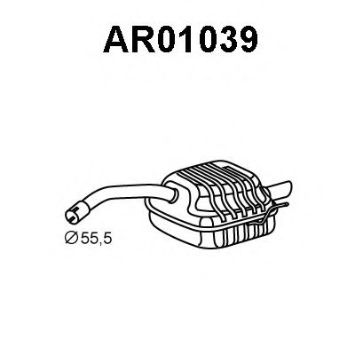 Tubo de Escape para ALFA ROMEO 147 1.9 JTD 16V