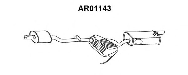 Tubo de Escape para ALFA ROMEO 145 1.4 i.e. 16V