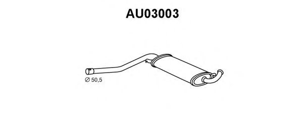 Tubo de Escape para AUDI 100 2.0 D