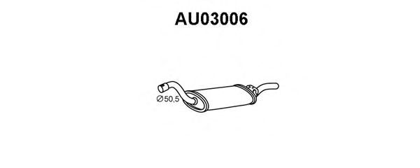 Tubo de Escape para AUDI 80 1.8