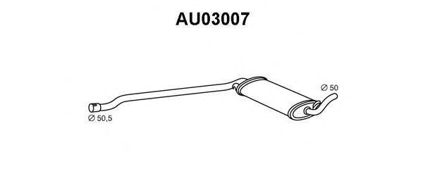 Tubo de Escape para AUDI 80 1.8