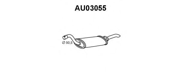 Tubo de Escape para AUDI 90 1.6 TD