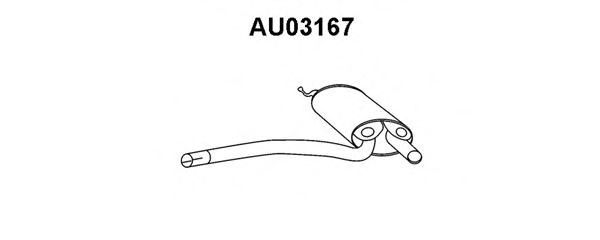 Tubo de Escape para AUDI A4 1.8 20V