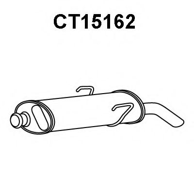 Tubo de Escape para CITROEN Saxo 1.0i