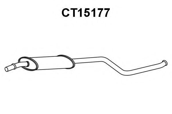 Tubo de Escape para CITROEN ZX 1.8 D