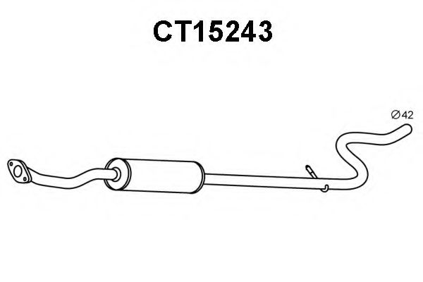 Tubo de Escape para CITROEN C3 1.4 16V