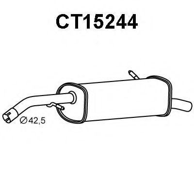 Tubo de Escape para CITROEN C3 1.4 16V