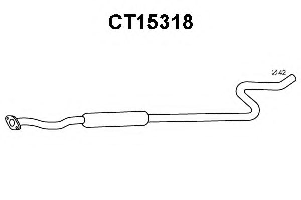 Tubo de Escape para CITROEN C3 1.4