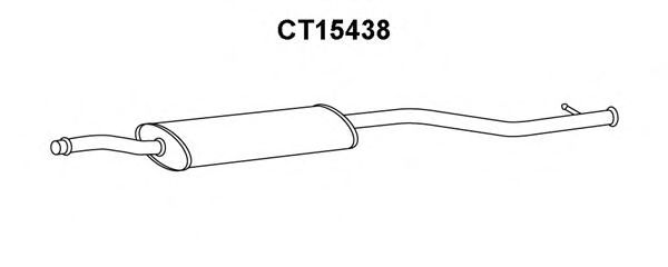 Tubo de Escape para CITROEN Xsara Picasso 1.8i 16V