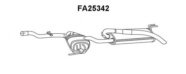 Tubo de Escape para FIAT Marea 1.6 16V 100