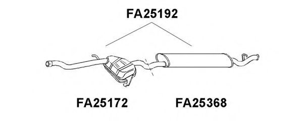 Tubo de Escape para FIAT Brava 1.6 EL