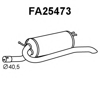 Tubo de Escape para FIAT Palio 1.6 16V