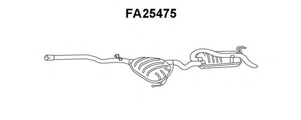 Tubo de Escape para FIAT Brava 1.9 JTD 105