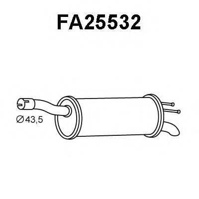 Tubo de Escape para FIAT Doblò 1.6 16V