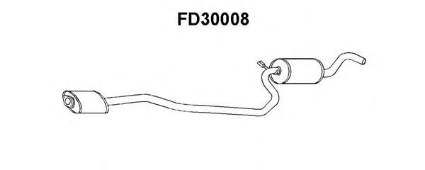 Tubo de Escape para FORD Fiesta 1.4