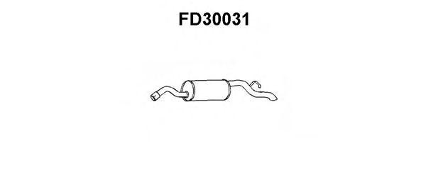 Tubo de Escape para FORD Escort 1.3