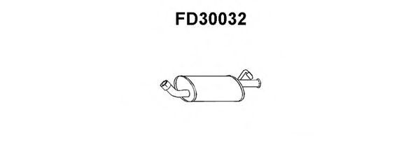 Tubo de Escape para FORD Fiesta 1.4