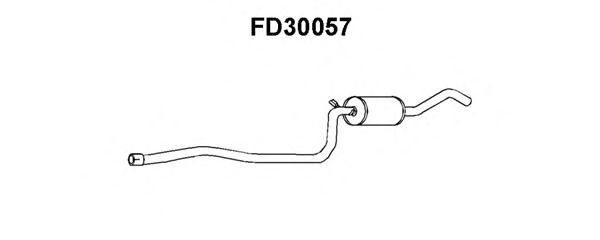Tubo de Escape para FORD Fiesta 1.4