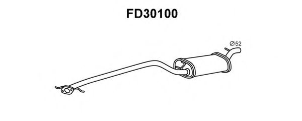 Tubo de Escape para FORD Focus 1.8 DI