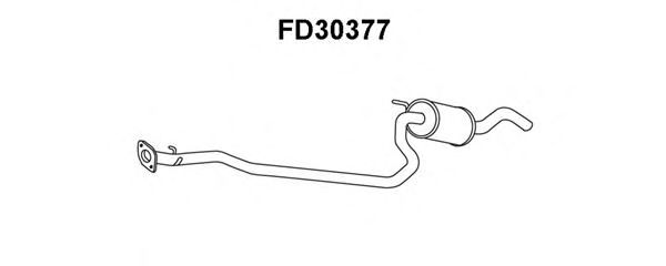 Tubo de Escape para FORD Fiesta 1.8 D