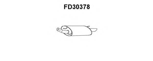 Tubo de Escape para FORD Fiesta 1.8 D