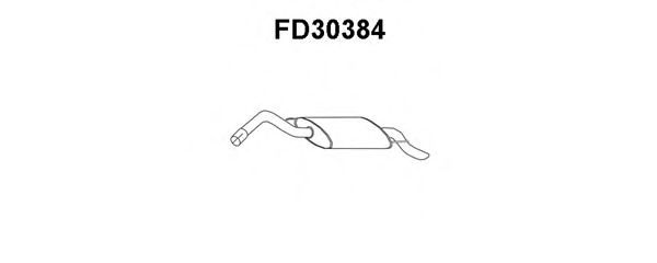 Tubo de Escape para FORD Fiesta 1.8 D