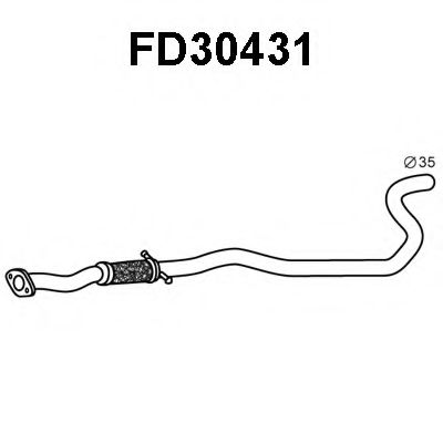 Tubo de Escape para FORD KA 1.3i