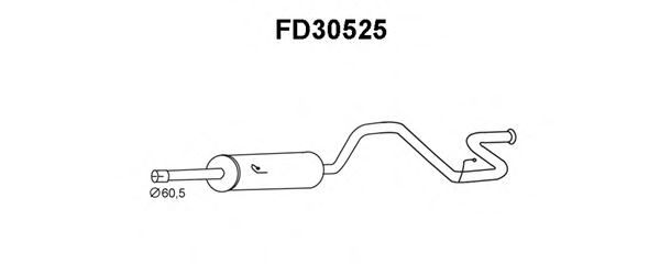 Tubo de Escape para FORD Transit 2.5 TDE