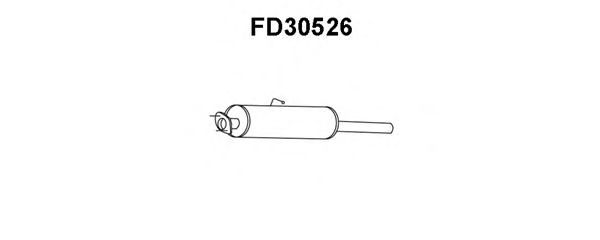 Tubo de Escape para FORD Transit 2.5 TDE