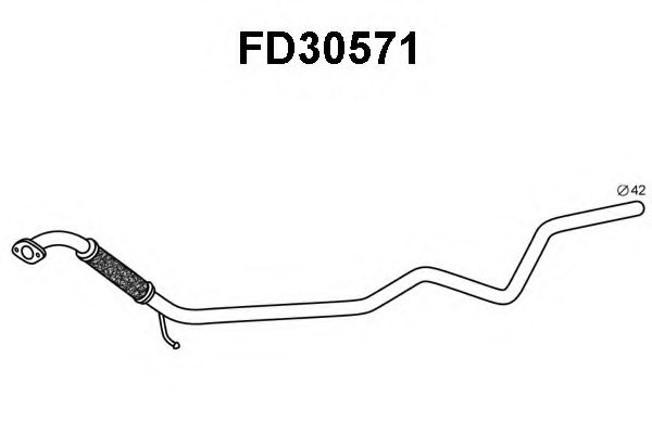 Tubo de Escape para FORD Fusion / Fusion Plus 1.4