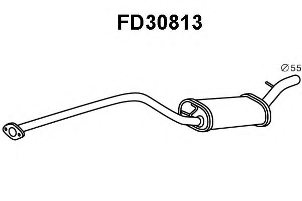 Tubo de Escape para VOLVO S40 1.6 Diesel