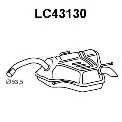 Tubo de Escape para LANCIA Lybra 1.8i 16V