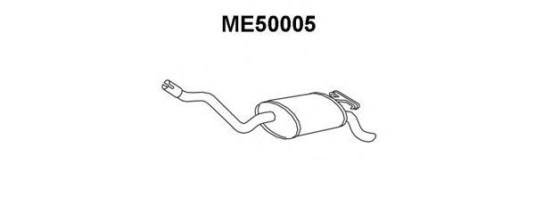 Tubo de Escape para MERCEDES-BENZ 190 190 D 2.5 Turbo