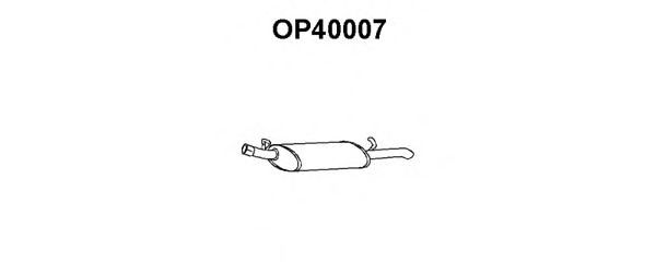 Tubo de Escape para OPEL Vectra 1.7 TD