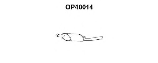 Tubo de Escape para OPEL Corsa 1.4i
