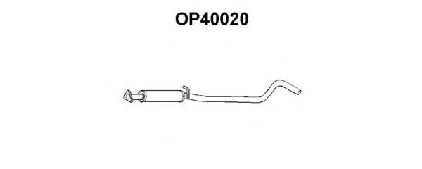 Tubo de Escape para OPEL Corsa 1.4i