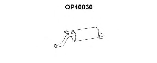 Tubo de Escape para OPEL Corsa 1.2 16V