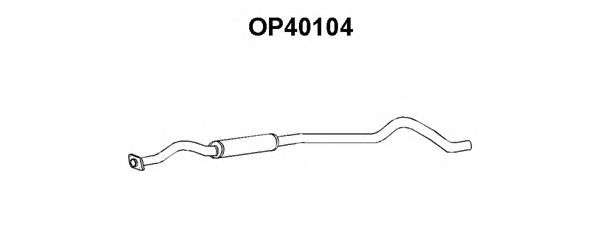 Tubo de Escape para OPEL Kadett 1.3 S