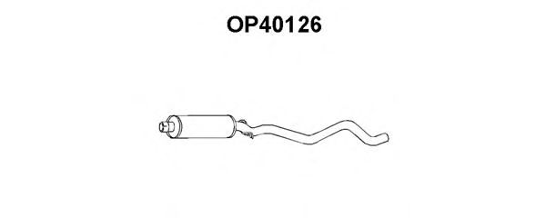 Tubo de Escape para OPEL Kadett 1.3 N