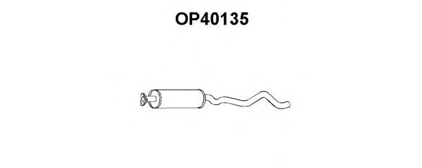 Tubo de Escape para OPEL Kadett 1.3 N