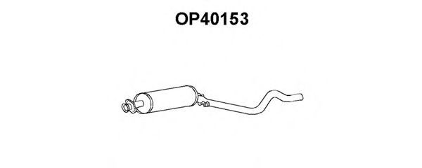 Tubo de Escape para OPEL Kadett 1.6 D