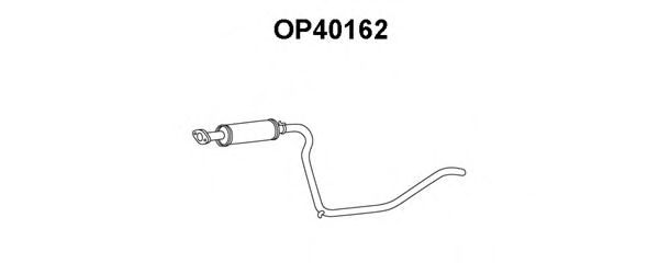 Tubo de Escape para OPEL Kadett 1.3 N