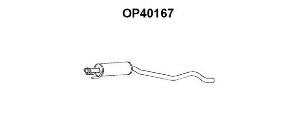 Tubo de Escape para OPEL Astra 1.4i 16V