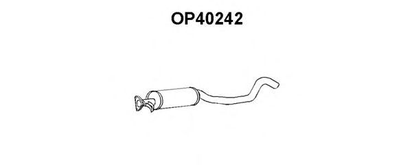 Tubo de Escape para OPEL Vectra 1.7 TD