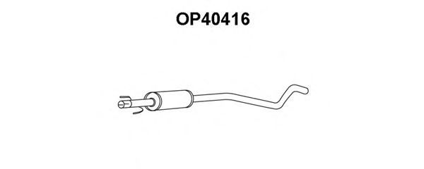 Tubo de Escape para OPEL Astra 1.2 16V
