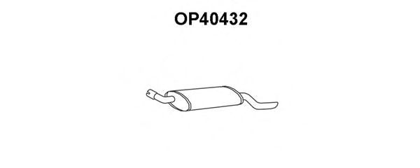 Tubo de Escape para OPEL Combo 1.2